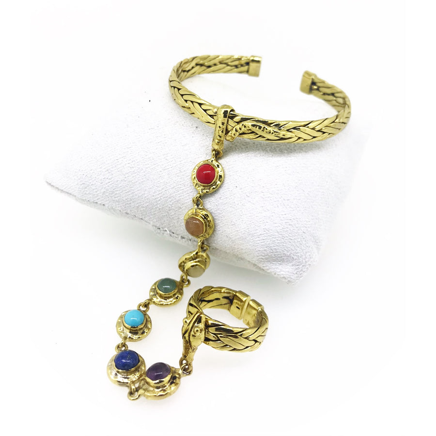 Gemstone 7 Chakra Necklace - Long