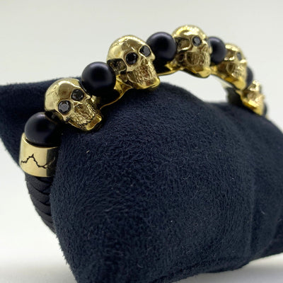 Mark Baker Skull Bracelet for Jonny Blaze by Gypsy Belles Brass