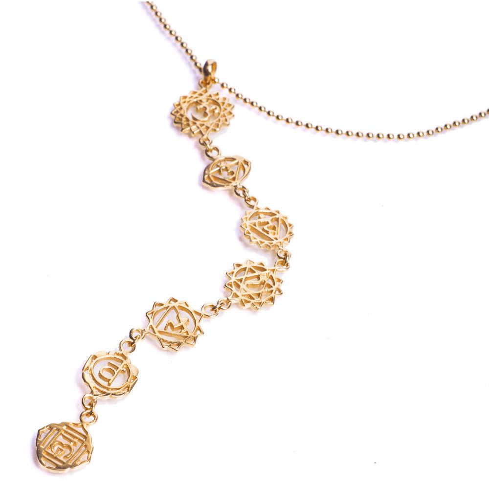 7 Chakras Necklace Rose Gold - Gypsy Belles